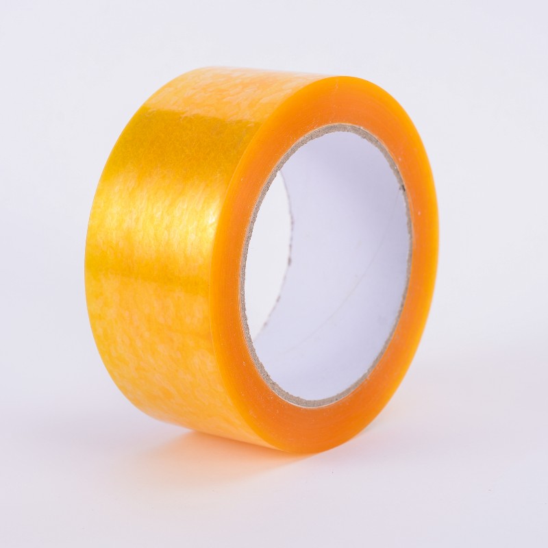 Bopp упаковочная пломба высоковязкая желтая прозрачная лента